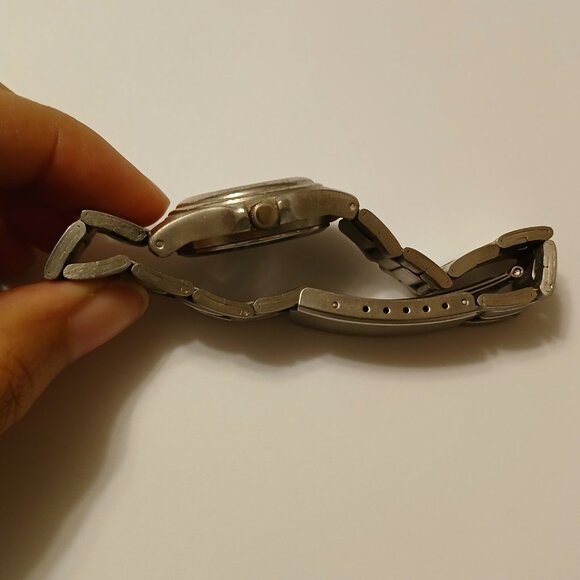 Milan Silver Tone Stainless Steel Bracelet Watch Japan Movt 100Ft WR M.Z. Berger - Picture 14 of 15